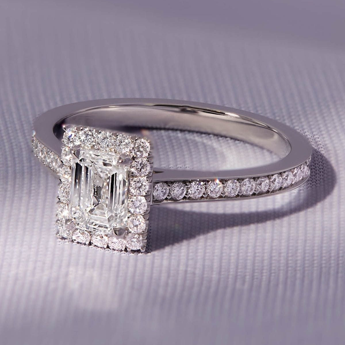 Unique Emerald Cut Ring